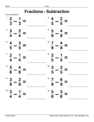 Homework help subtracting fractions